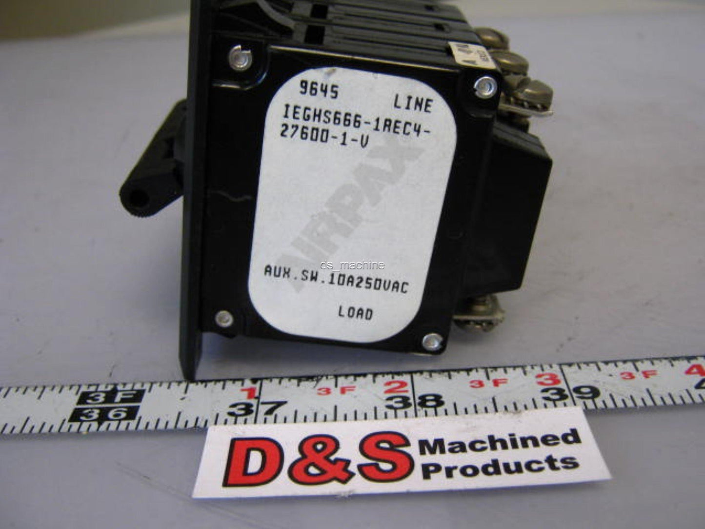 Used Airpax IEGHS666-1REC4-27600-1-V 10A Circuit Breaker 250VAC