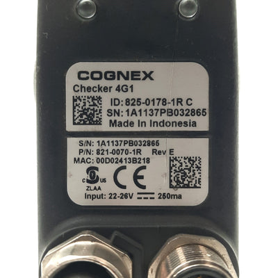 Used Cognex 4G1 Checker Machine Vision Camera, 128x101px @ 400Hz, Ethernet, 24VDC