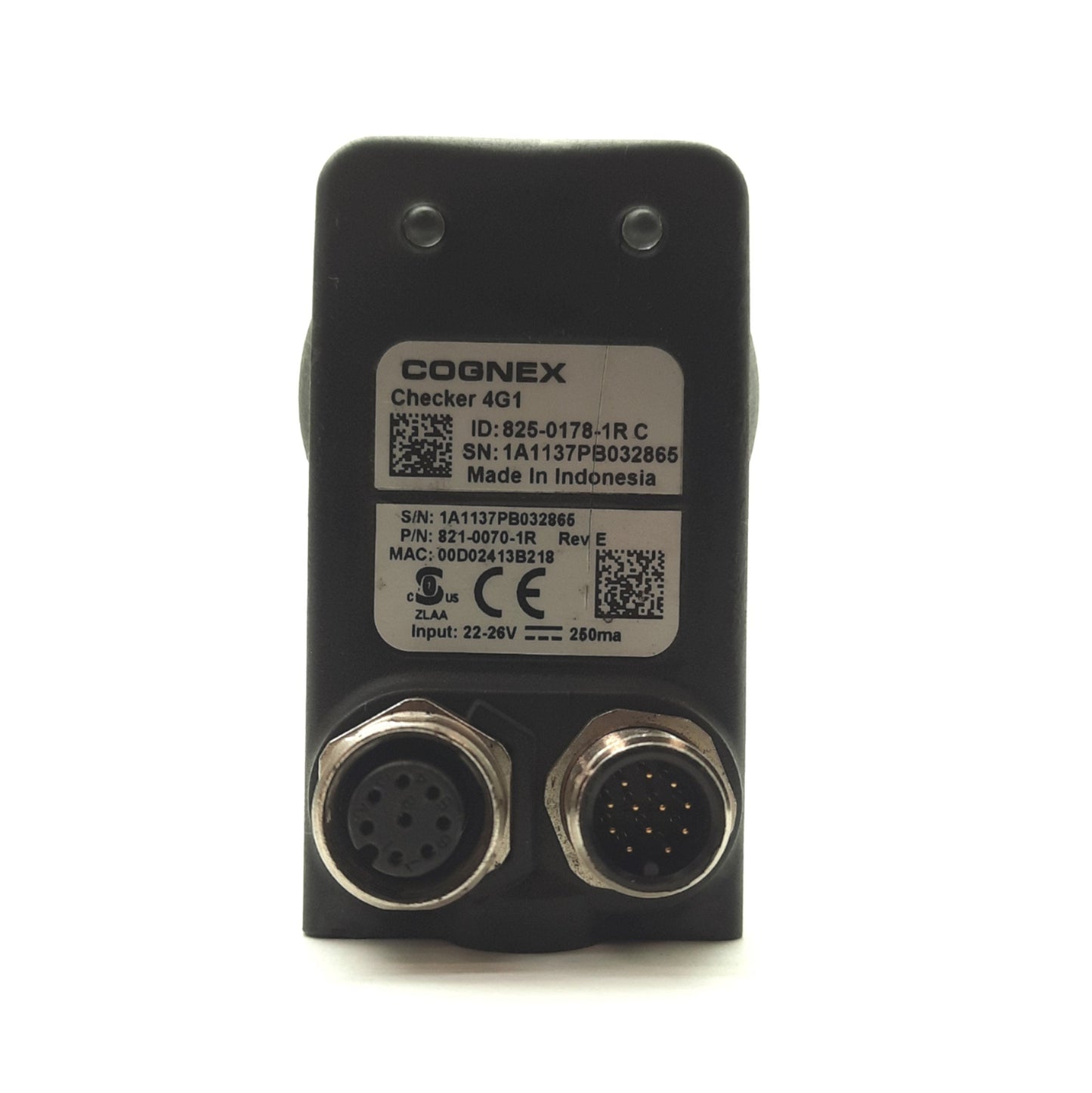 Used Cognex 4G1 Checker Machine Vision Camera, 128x101px @ 400Hz, Ethernet, 24VDC