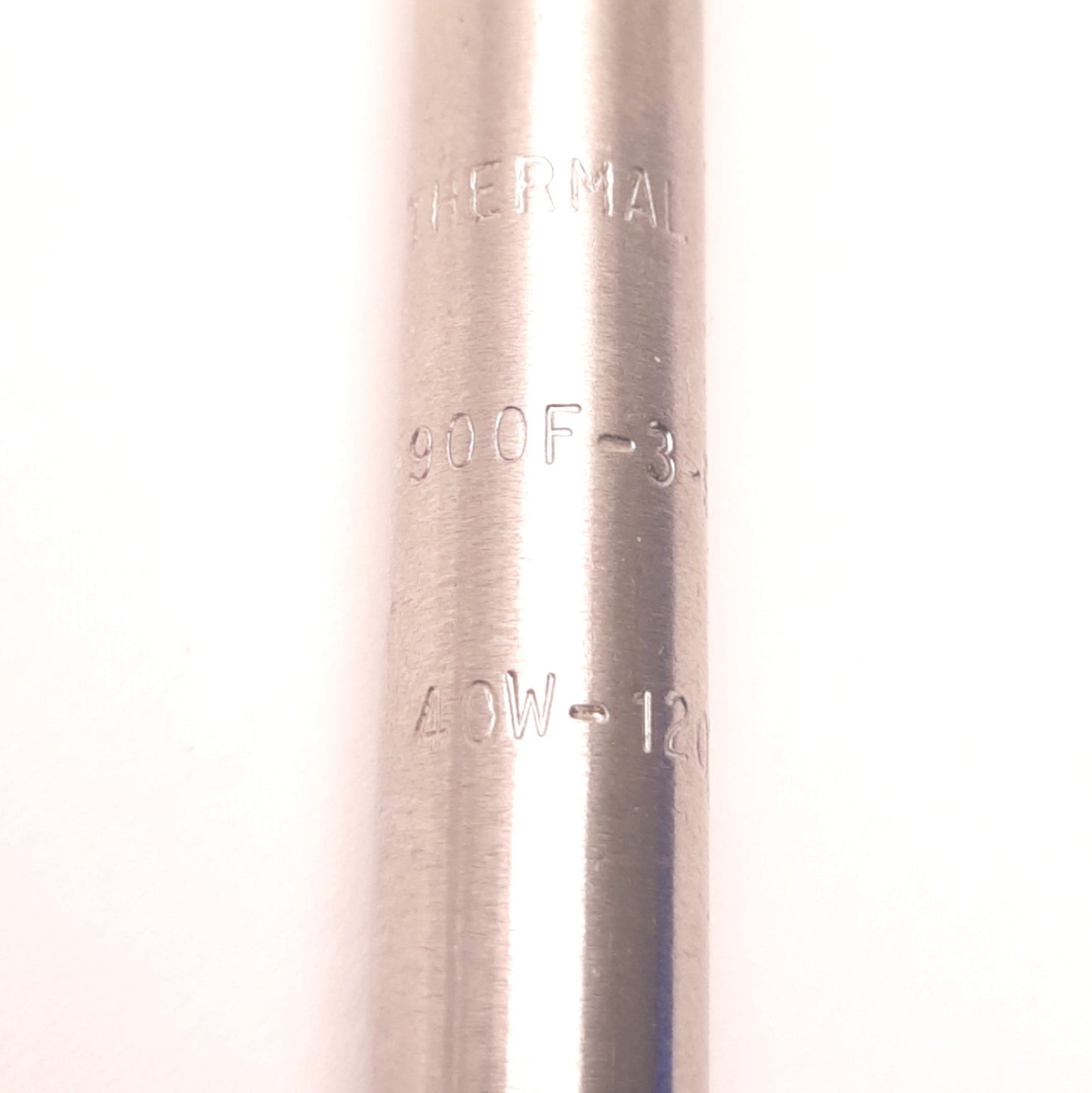 New – Open box Thermal Corp 900F-3-SL Cartridge Heater 3/8" Dia x 3-9/16" 40W 120V 12" Lead