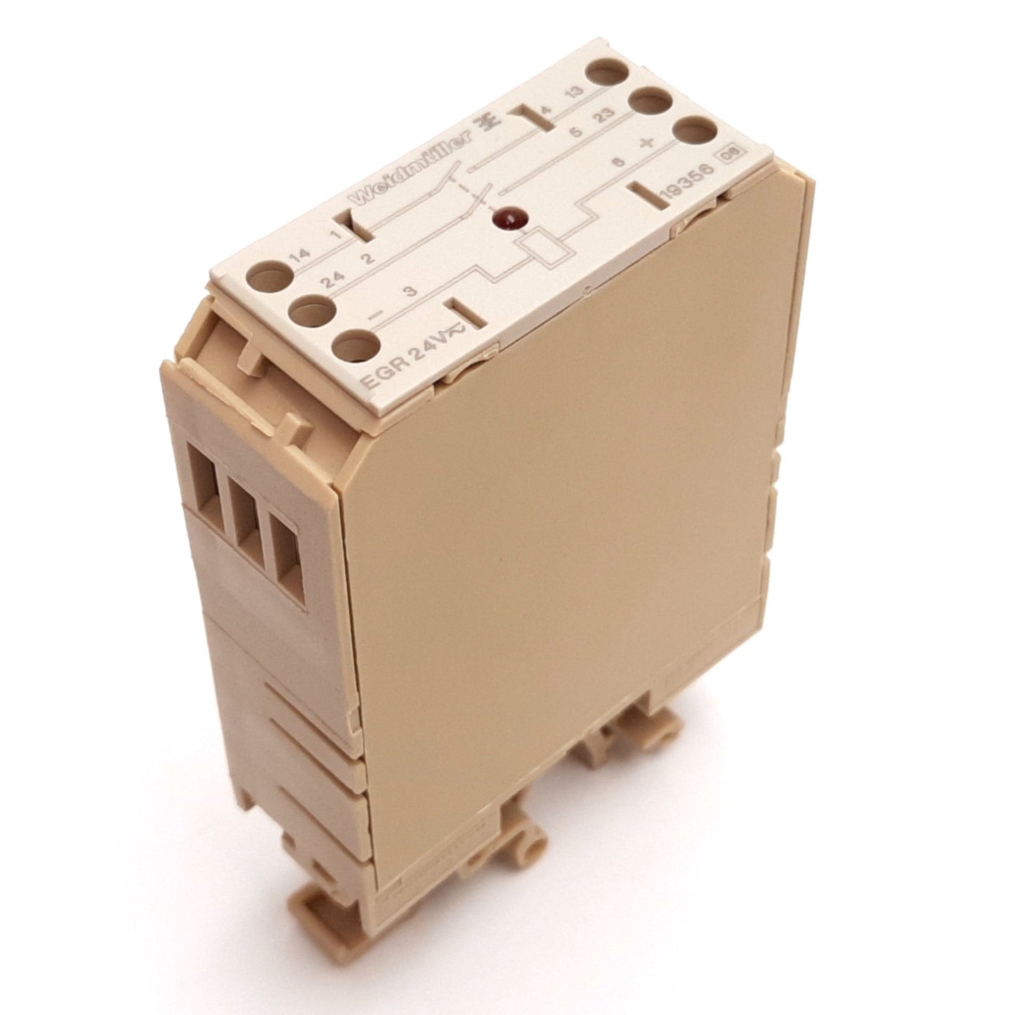 Used Weidmuller EGR24V 19356 Relay Coupling, 2x N/O Contacts, Coil: 24VAC/DC