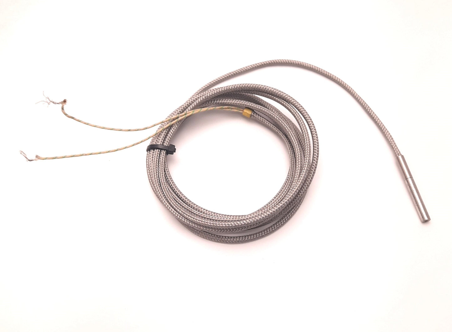 Used Watlow E1J40 Cartridge Heater 1/4" Dia x 2" Length, 120V 100W,10Ft SS Leads