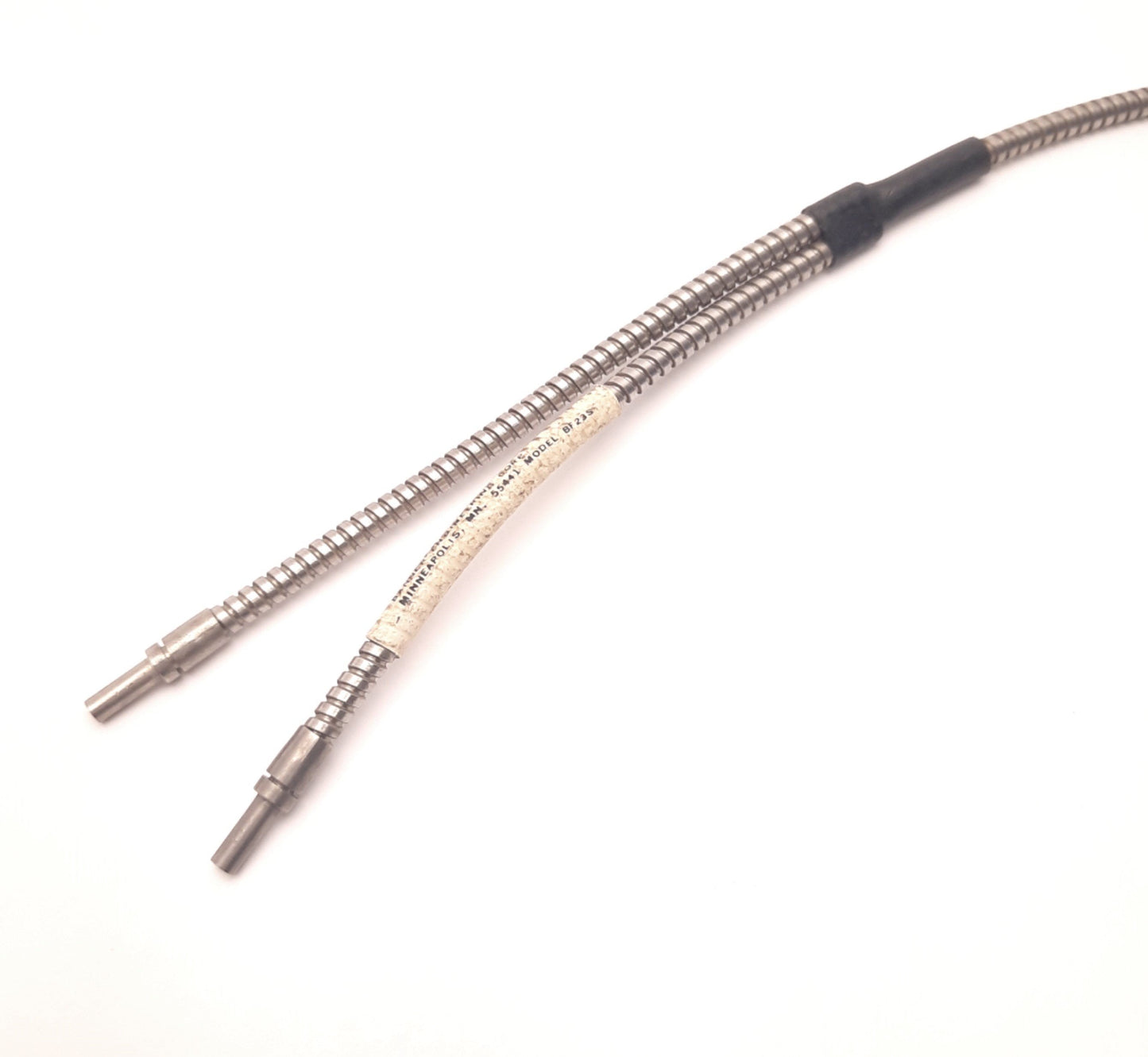 Used Banner BF23S Bifurcated Fiber Optic Cable Ferrule Tip 3.2mm Bundle, 3Ft Length