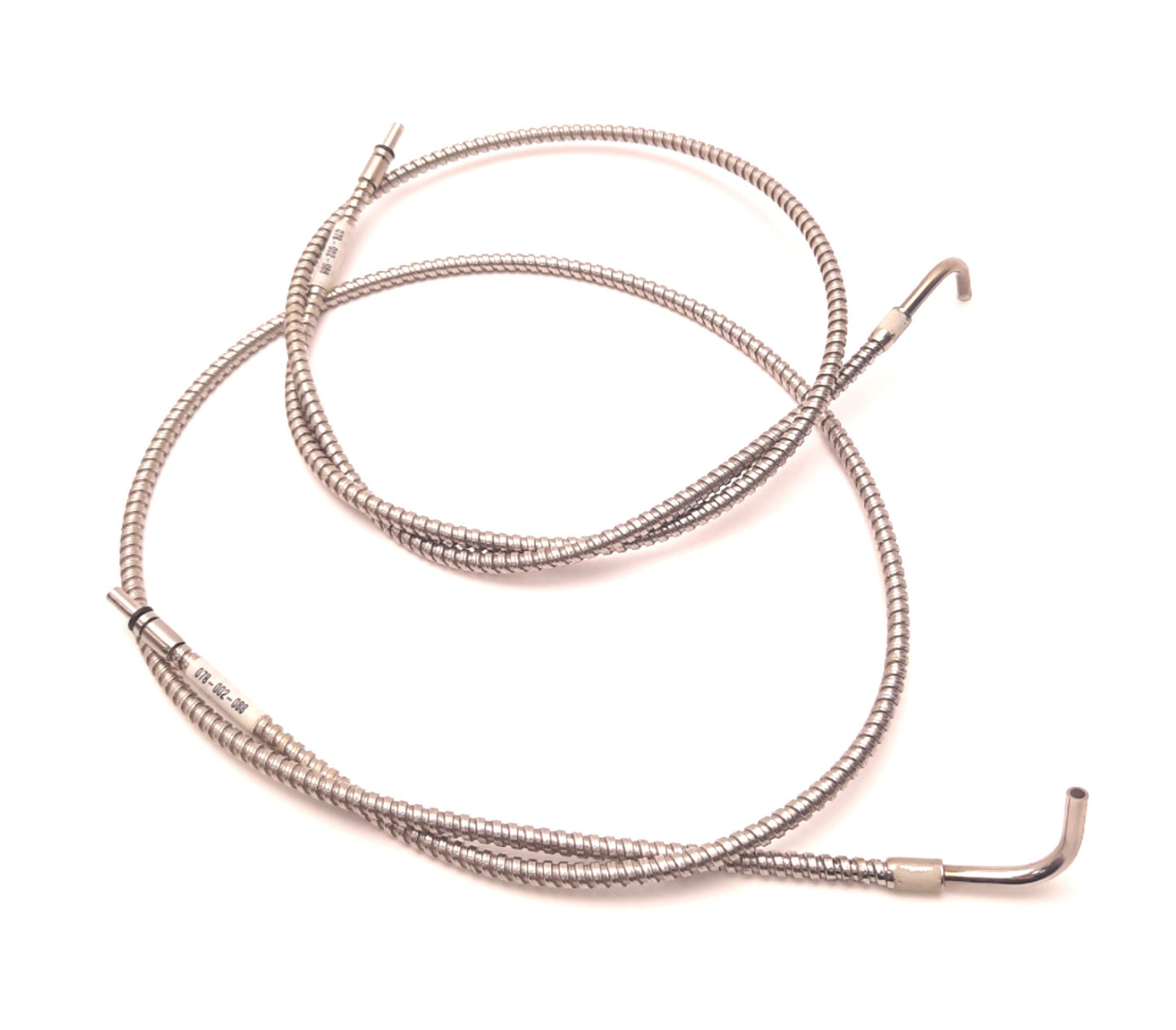 Used Lot of 2 Banner MID-IA1.1 Fiber Optic Cable 90 Degree Tip, 3.2mm Bundle, 3Ft