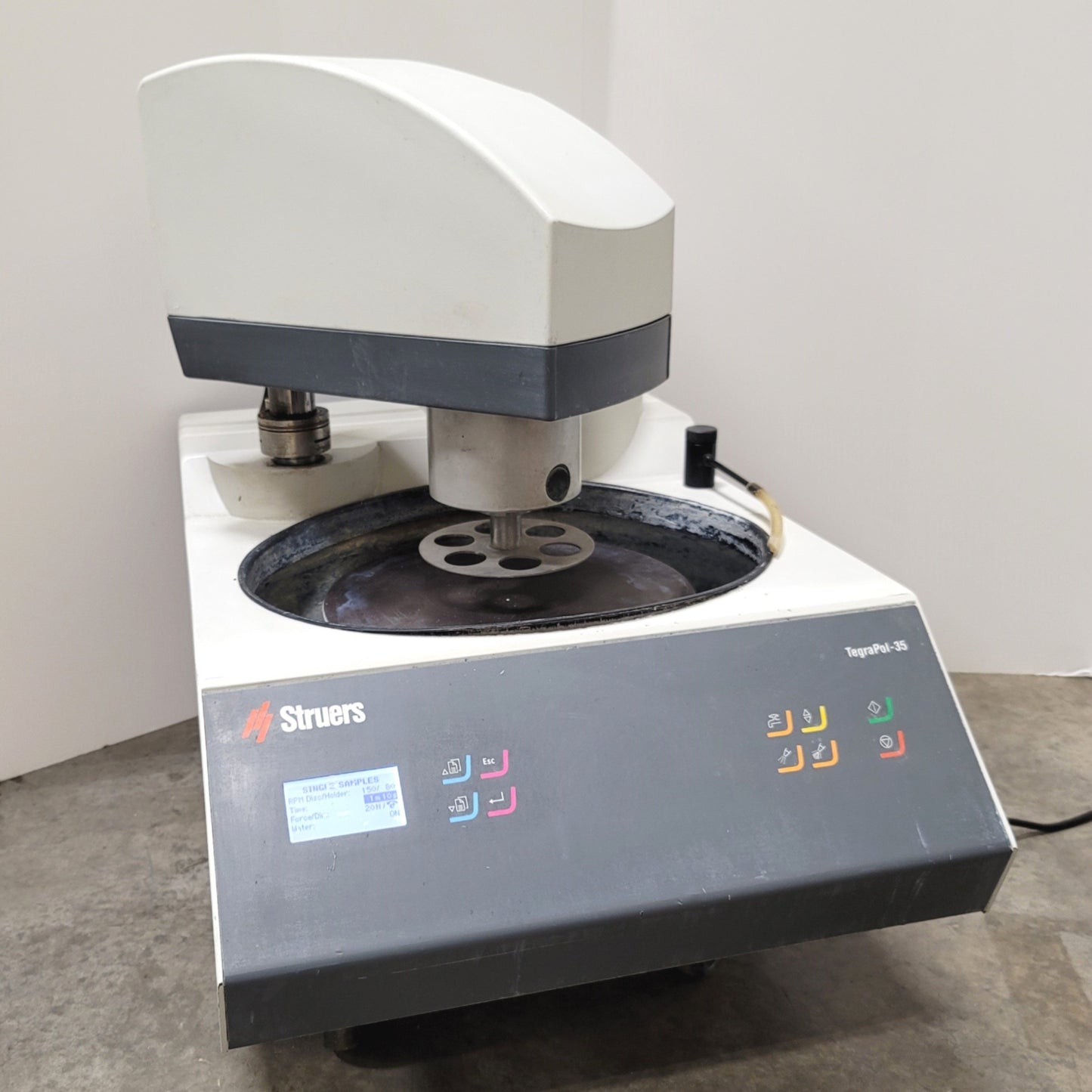 Used Struers TegraPol-35 Base With TegraForce-5 Head Grinding Polishing Machine 240V