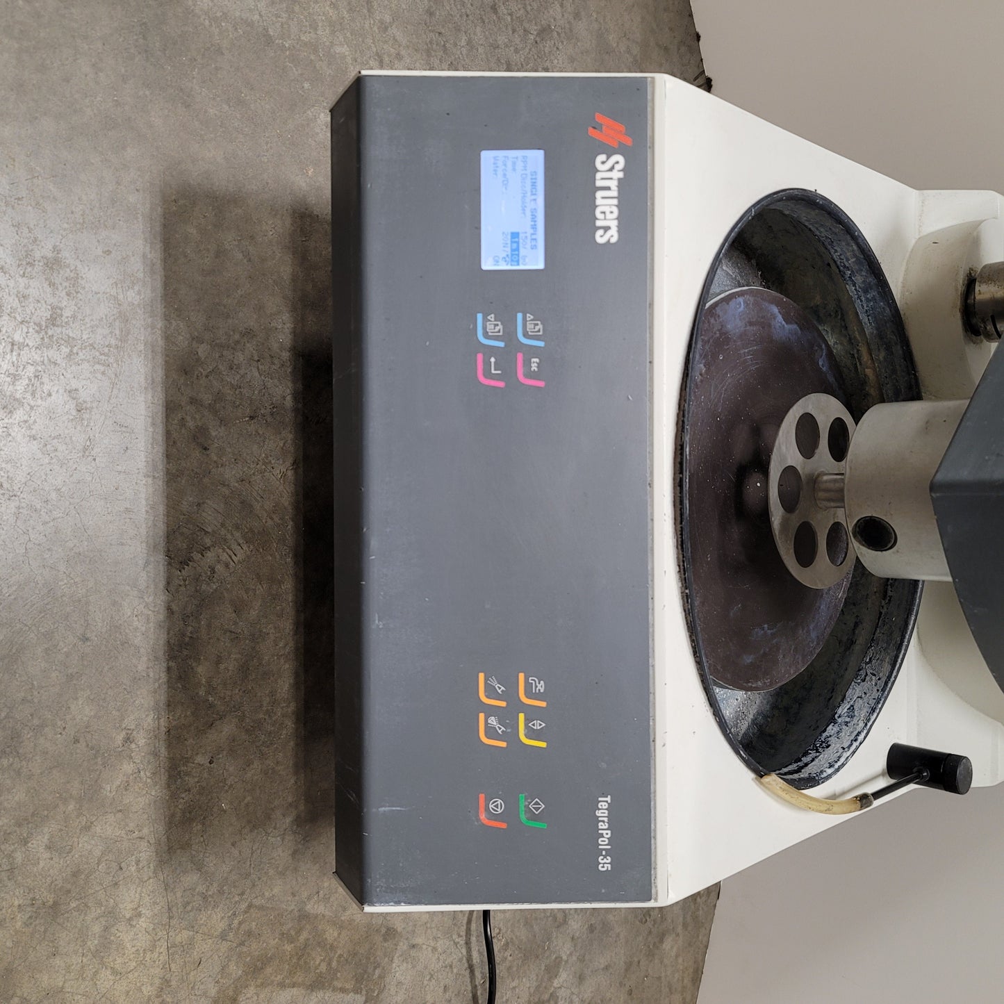 Used Struers TegraPol-35 Base With TegraForce-5 Head Grinding Polishing Machine 240V