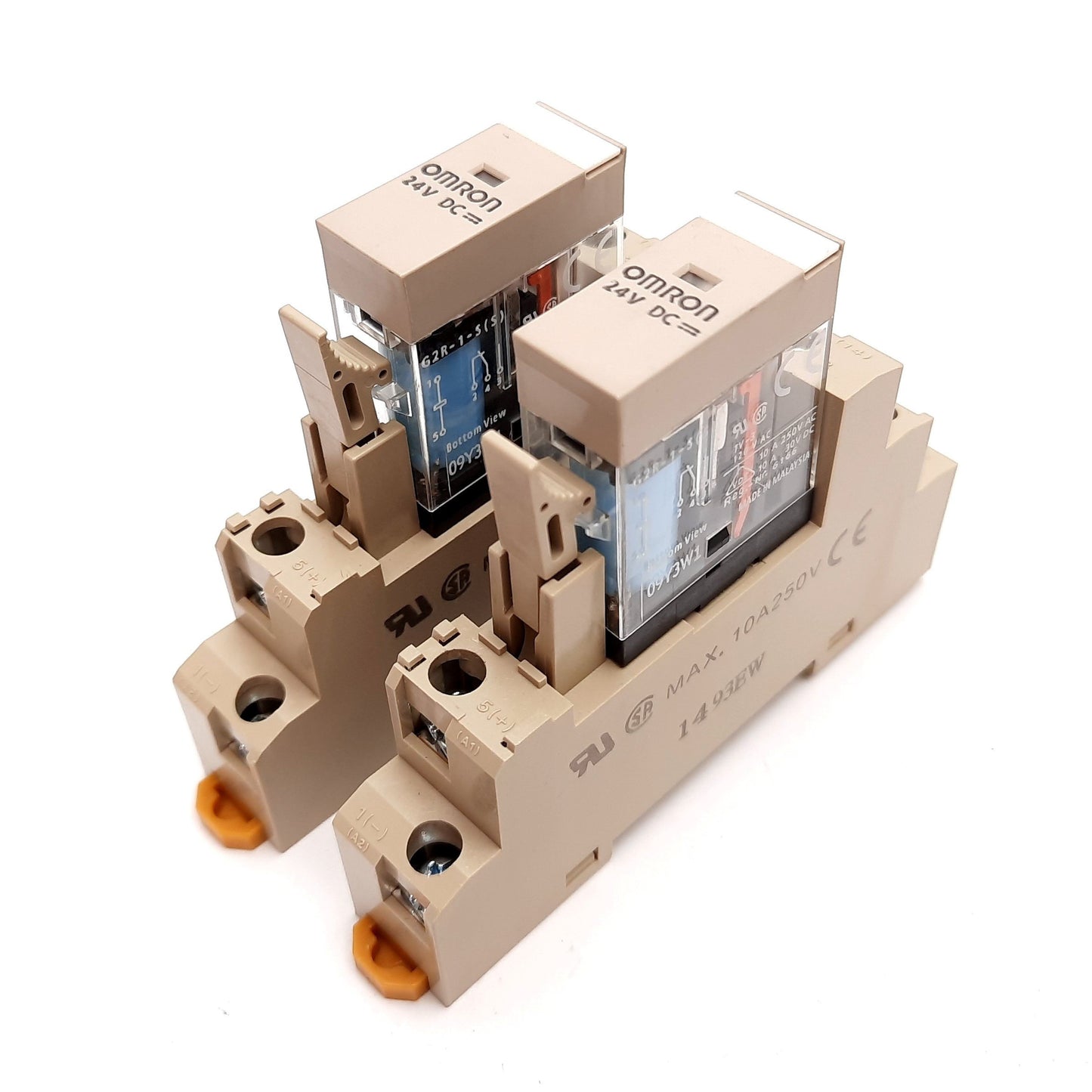 Used Lot of 2 Omron G2R-1-S Relay, SPDT, Coil: 24VDC, Contact: 10A 250VAC 30VDC