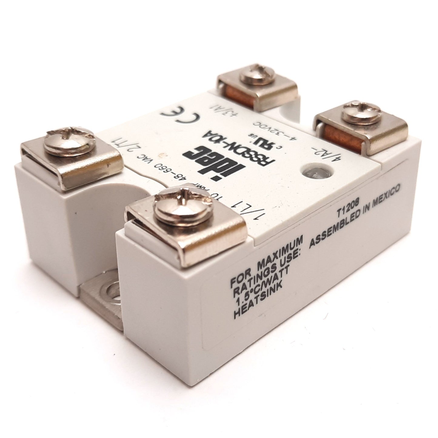 Used Idec RSSDN-10A Solid State Relay, Control: 4-32VDC, Contact: 48-660VAC 10A