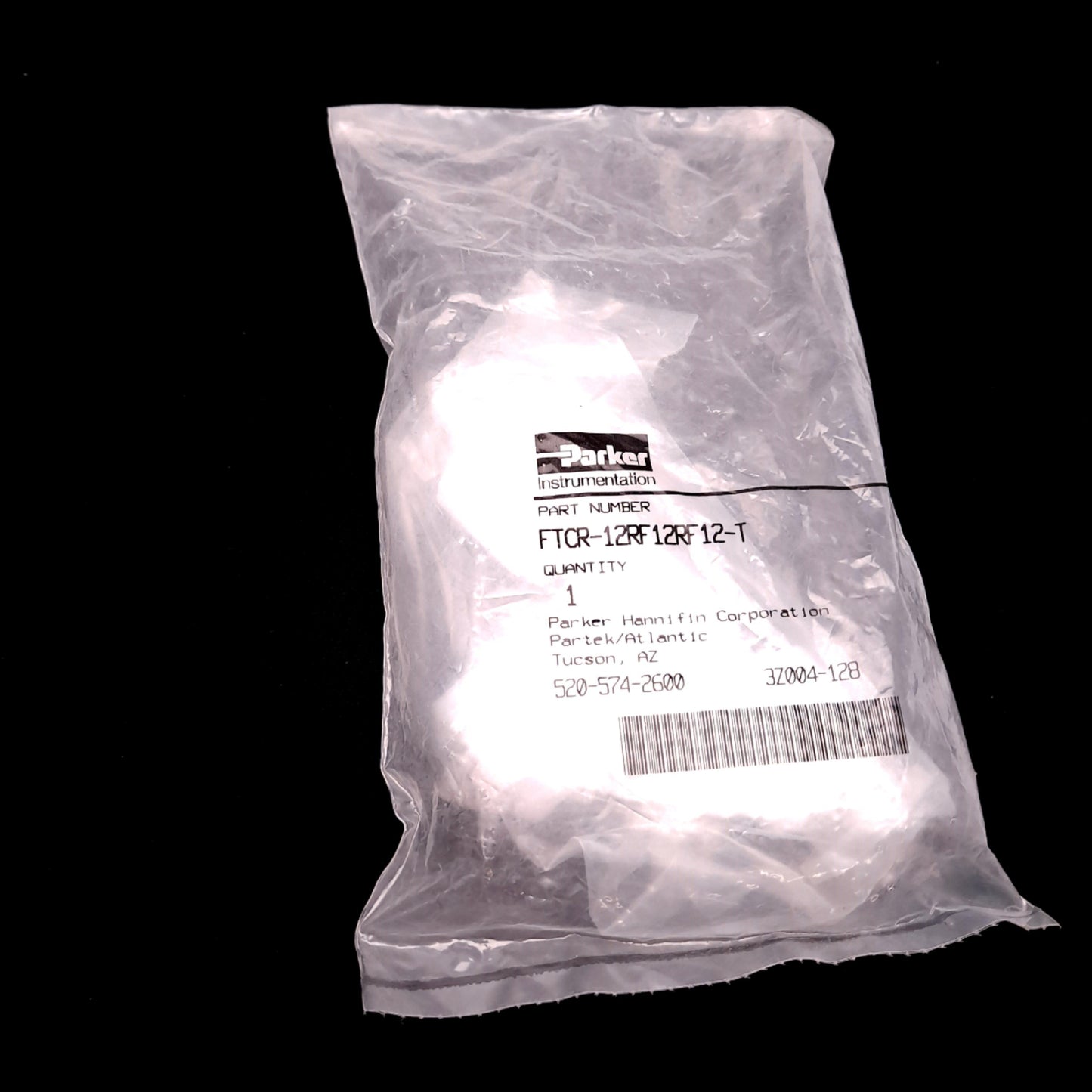 New Parker FTCR-12RF12RF12-T Parteck Parflare PFA Tube T-Connector Reducer, 3/4"