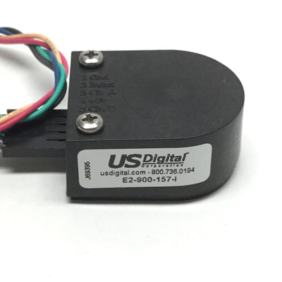 Used US Digital E2-900-157-I Rotary Optical Kit Encoder Indexed 900CPR, ?4mm Shaft