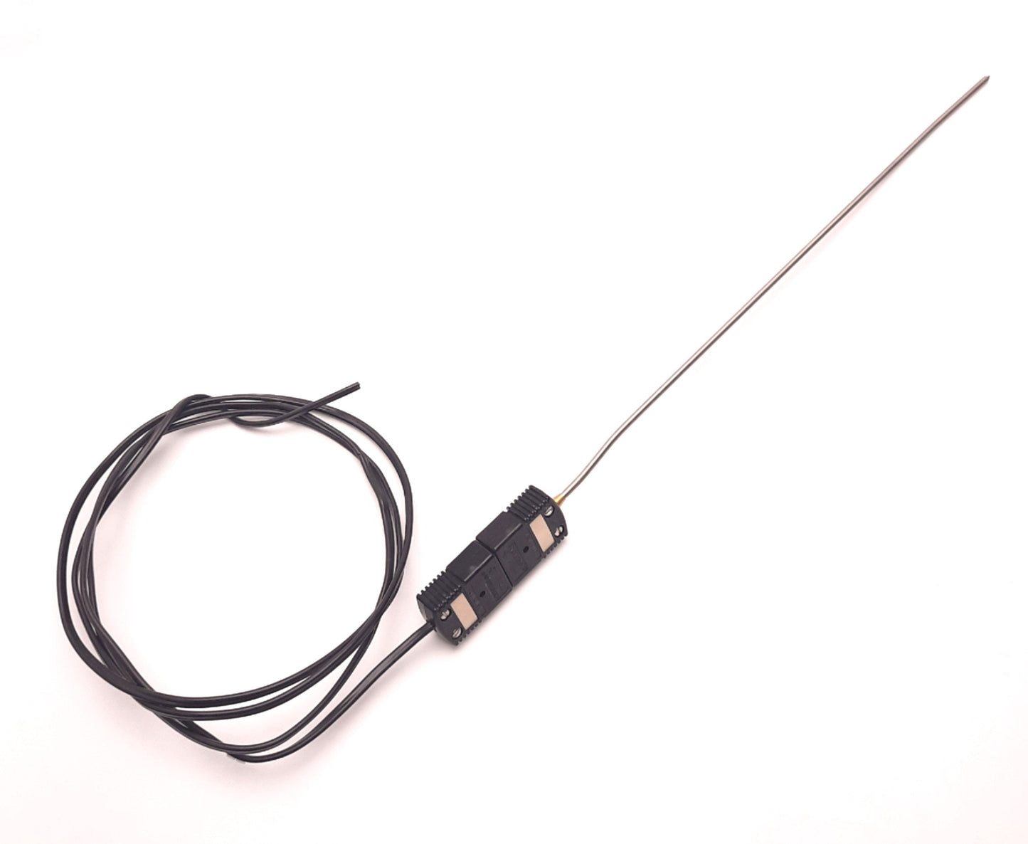 Used Omega TRP-J-60 Type J Thermocouple 12" Probe, 5Ft Leads, Standard Plug, Uncapped