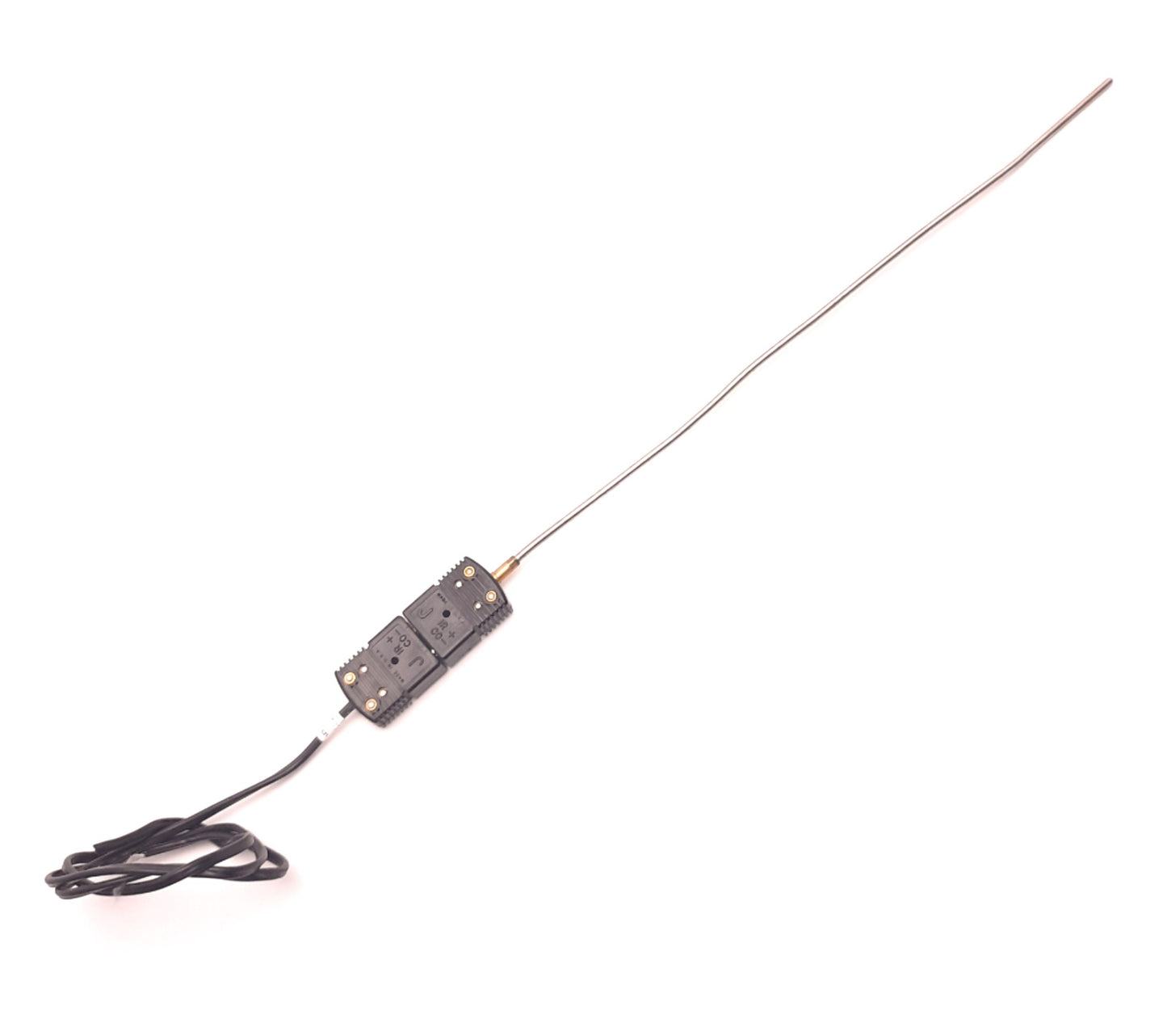 Used Omega TRP-J-24 Type J Thermocouple 12" Probe, 2Ft Leads, Standard Plug, Capped