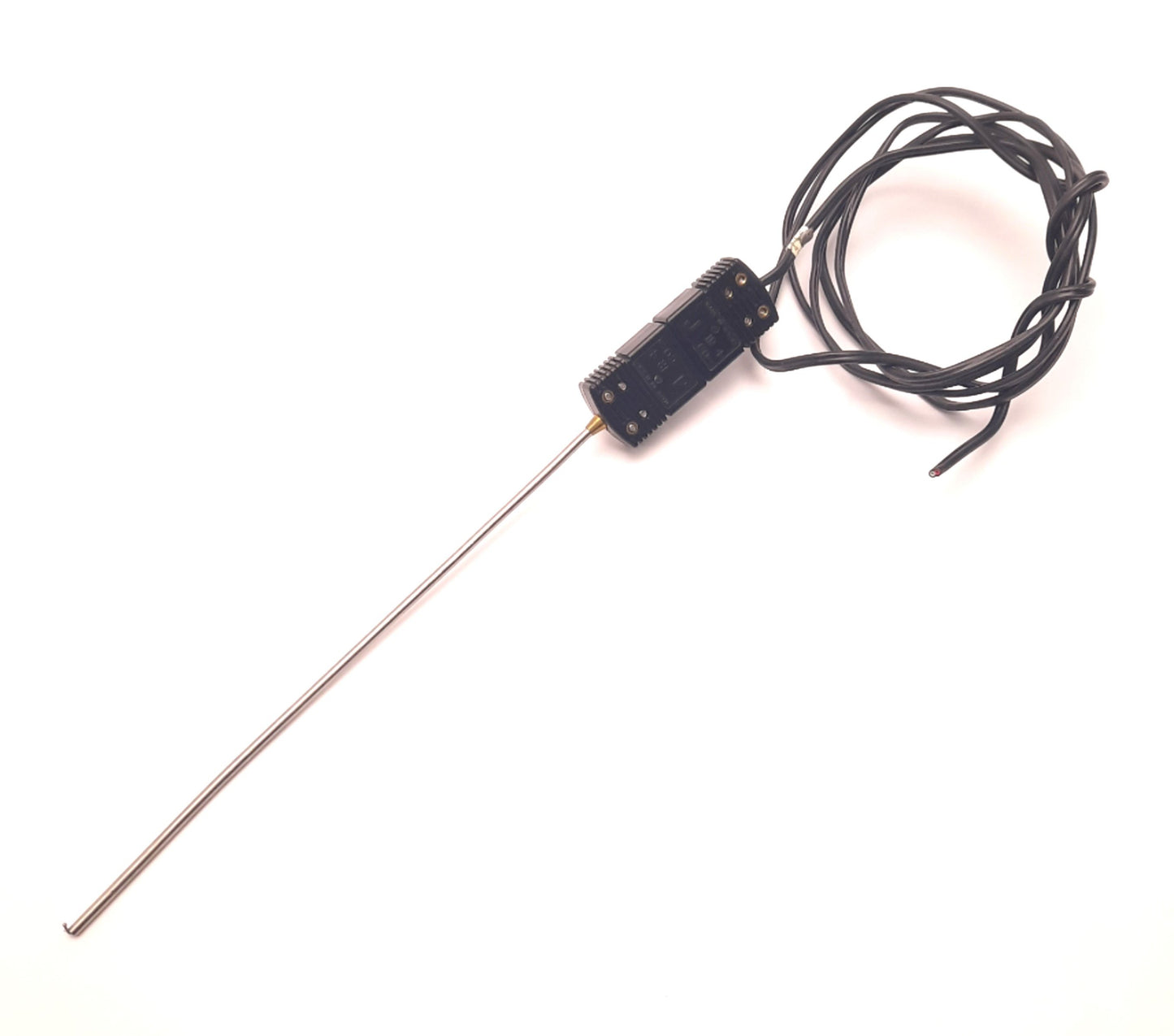 Used Omega TRP-J-64 Type J Thermocouple 8" Probe, 64" Leads, Standard Plug, Uncapped