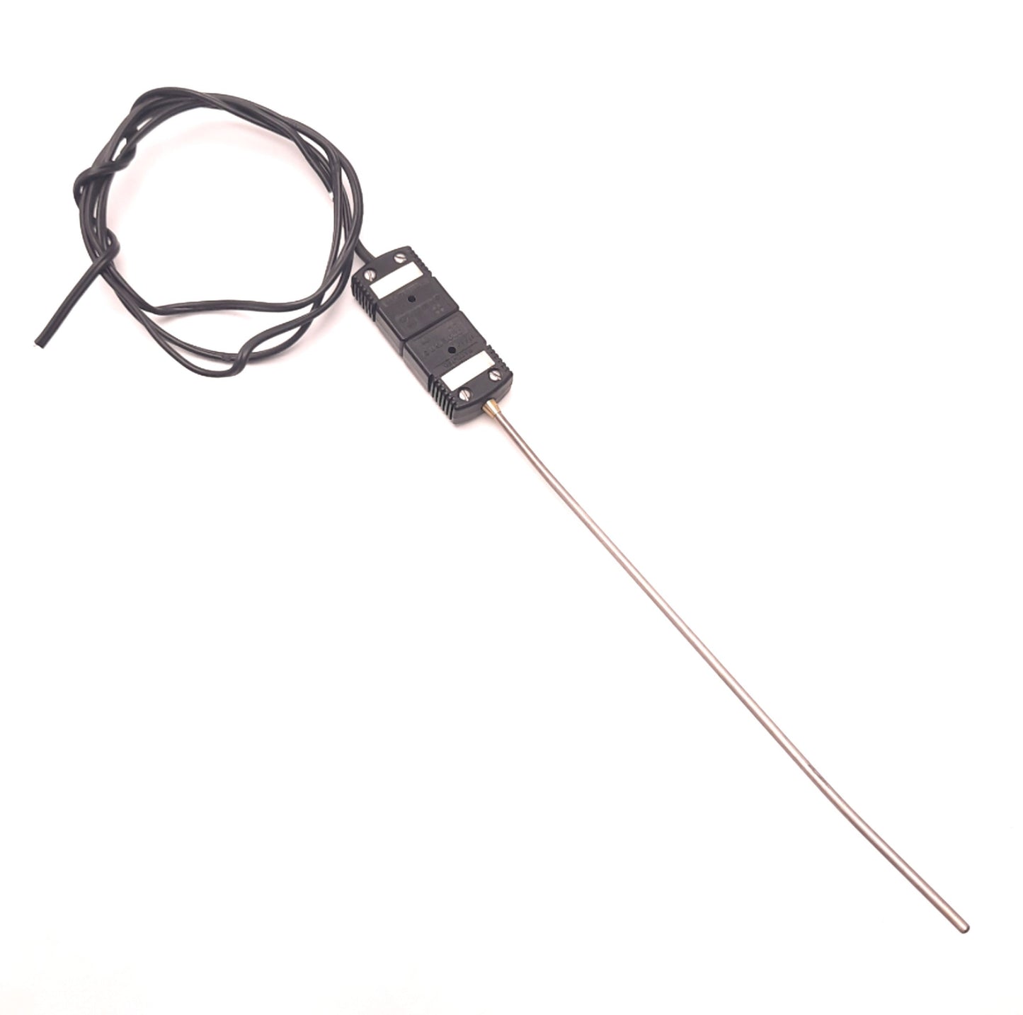 Used Omega TRP-J-48 Type J Thermocouple 8" Probe, 48" Leads, Standard Plug, Capped