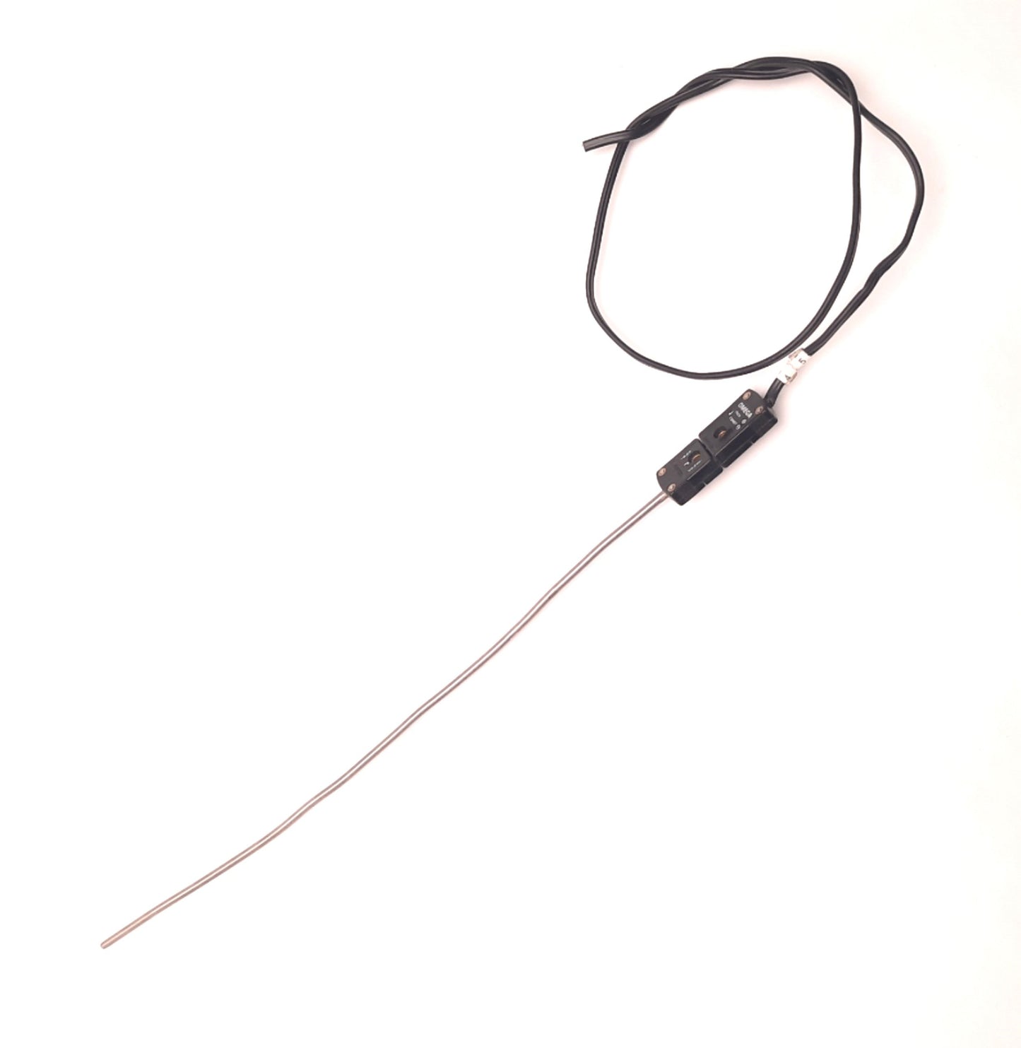 Used Omega TRP-J-22 Type J Thermocouple 12" Probe, 22" Leads, Mini-Plug, Capped