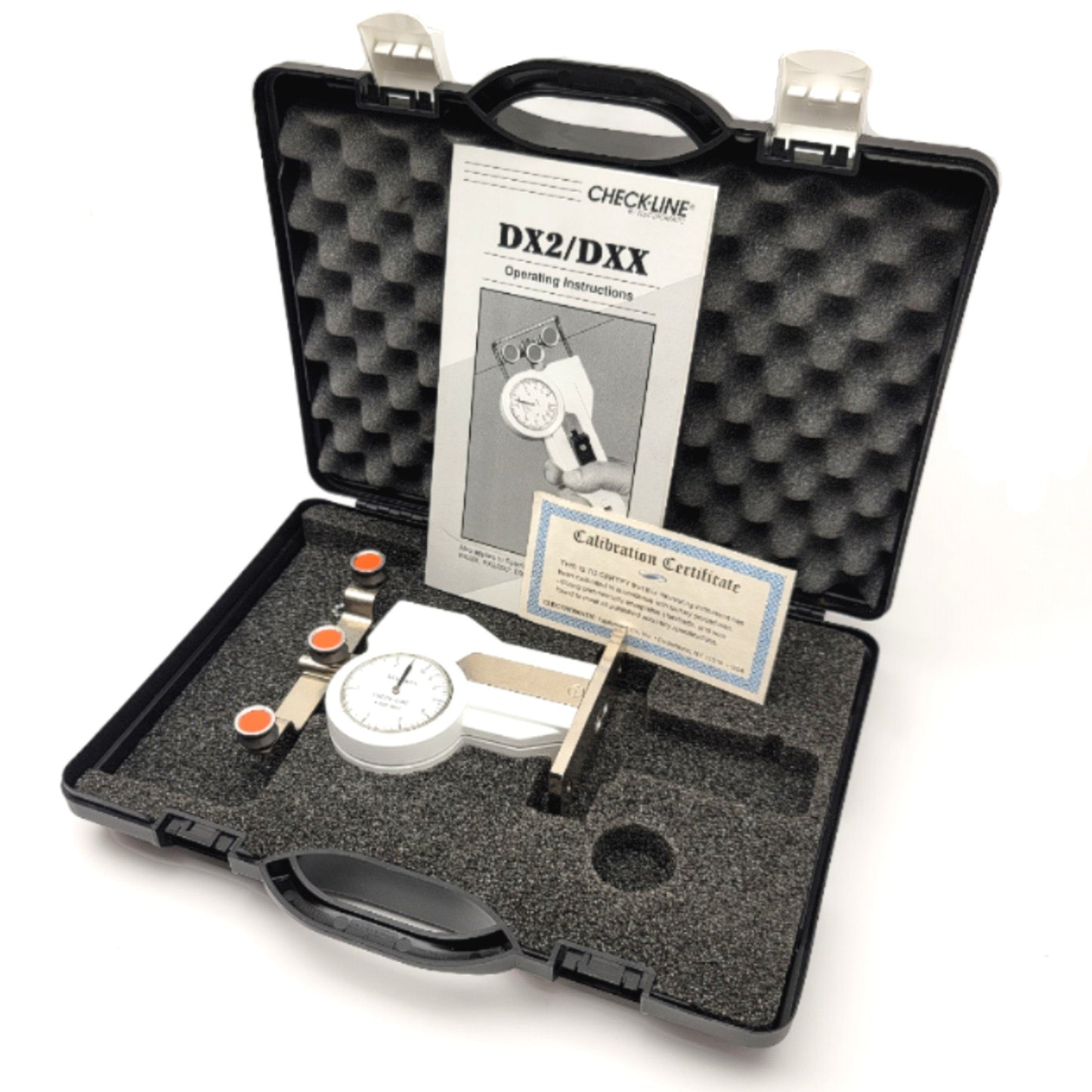 Used CHECKLINE DX2S-1K Stationary Tension Meter 2,500-10,000g, 2,000m/min