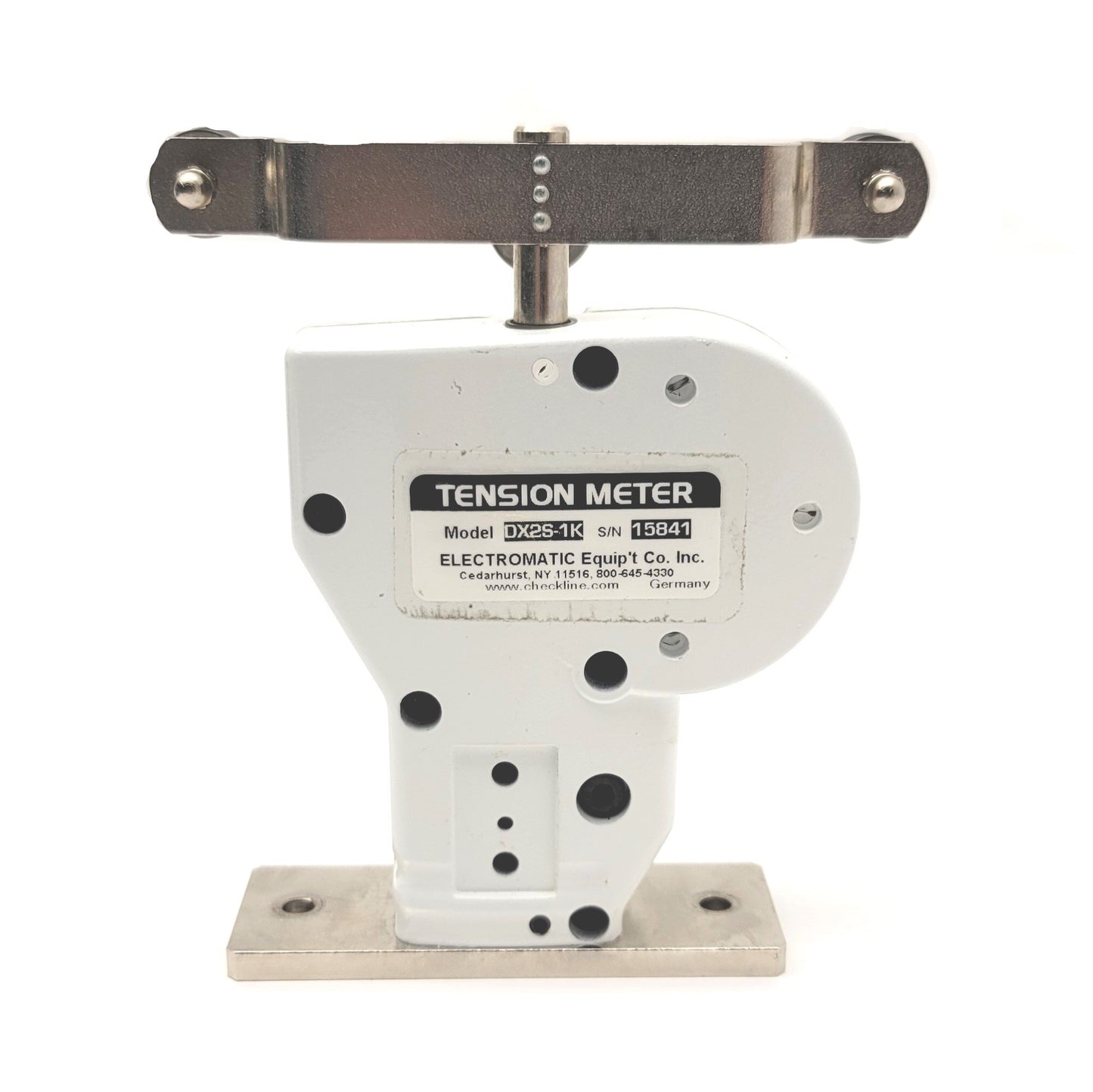 Used CHECKLINE DX2S-1K Stationary Tension Meter 2,500-10,000g, 2,000m/min