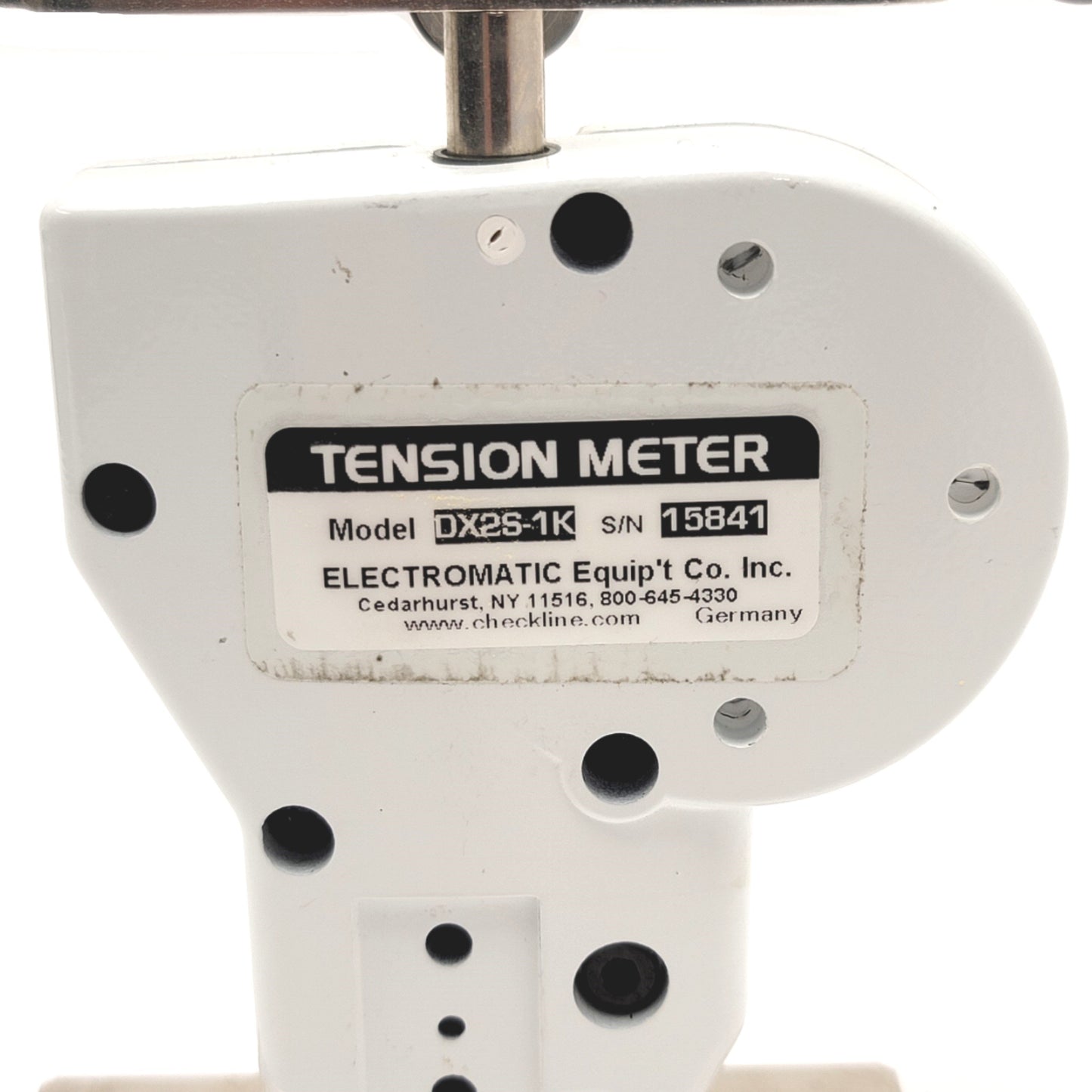 Used CHECKLINE DX2S-1K Stationary Tension Meter 2,500-10,000g, 2,000m/min