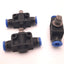 Used Lot of 3 SPC NSF-1/4-EPNI Speed Controller Union 1/4" Tube to 1/4" Tube