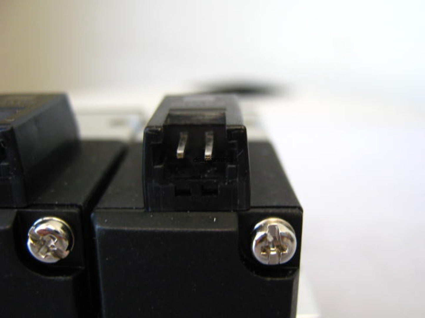 Used Bank of 8 Koganei A025E1-PSL Pneumatic Solenoids 24VDC w/Slight Damage