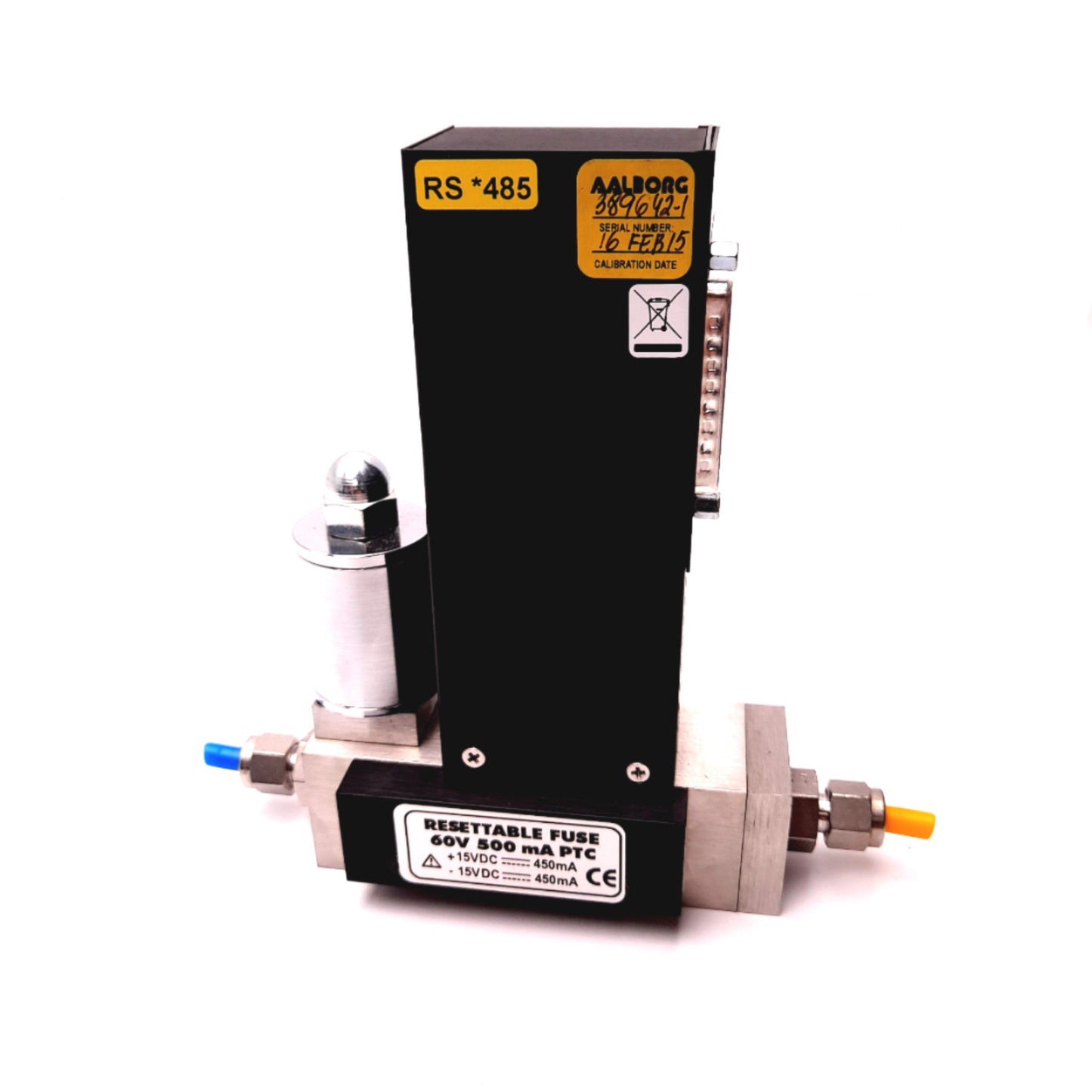 Used AAlborg DFC46 Digital Mass Flow Controller, Argon, 0-100LPM Flow Range, 15VDC