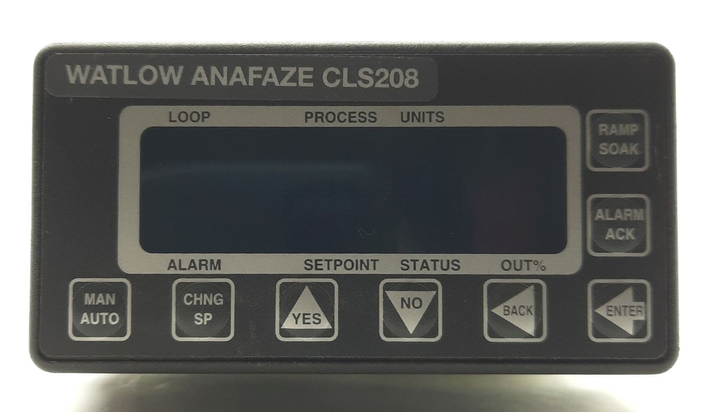 Used Watlow CLS208-C20000CM Anafaze Temp Controller 8x Standard Inputs RS-232 12-24V