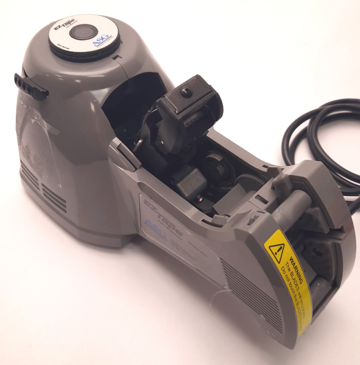 Used EZTape ZCut-870 Tape Dispenser 100-125v AC, 25 Watts,15-70mm x 3-25mm Tape