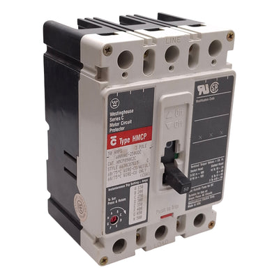 Used Cutler Hammer HMCP050K2C Motor Circuit Breaker 50A, 3-Pole, 250VDC/600VAC
