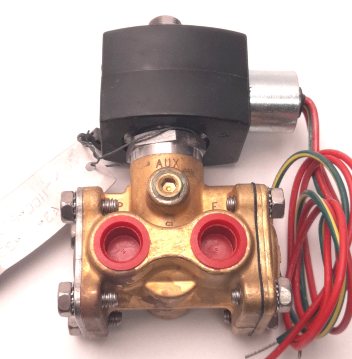 New – Open box ASCO EF8316G302 Redhat Air Inert Gas 3-Way NC Solenoid Valve 24VDC Coil, 3/8"