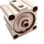 Used SMC NCQ2B80-UIA980336 Compact Cylinder, Bore: 80mm, Stroke: 25mm, 3/8" NPT