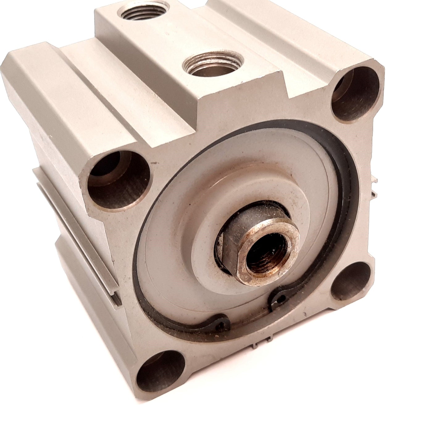 Used SMC NCQ2B80-UIA980336 Compact Cylinder, Bore: 80mm, Stroke: 25mm, 3/8" NPT