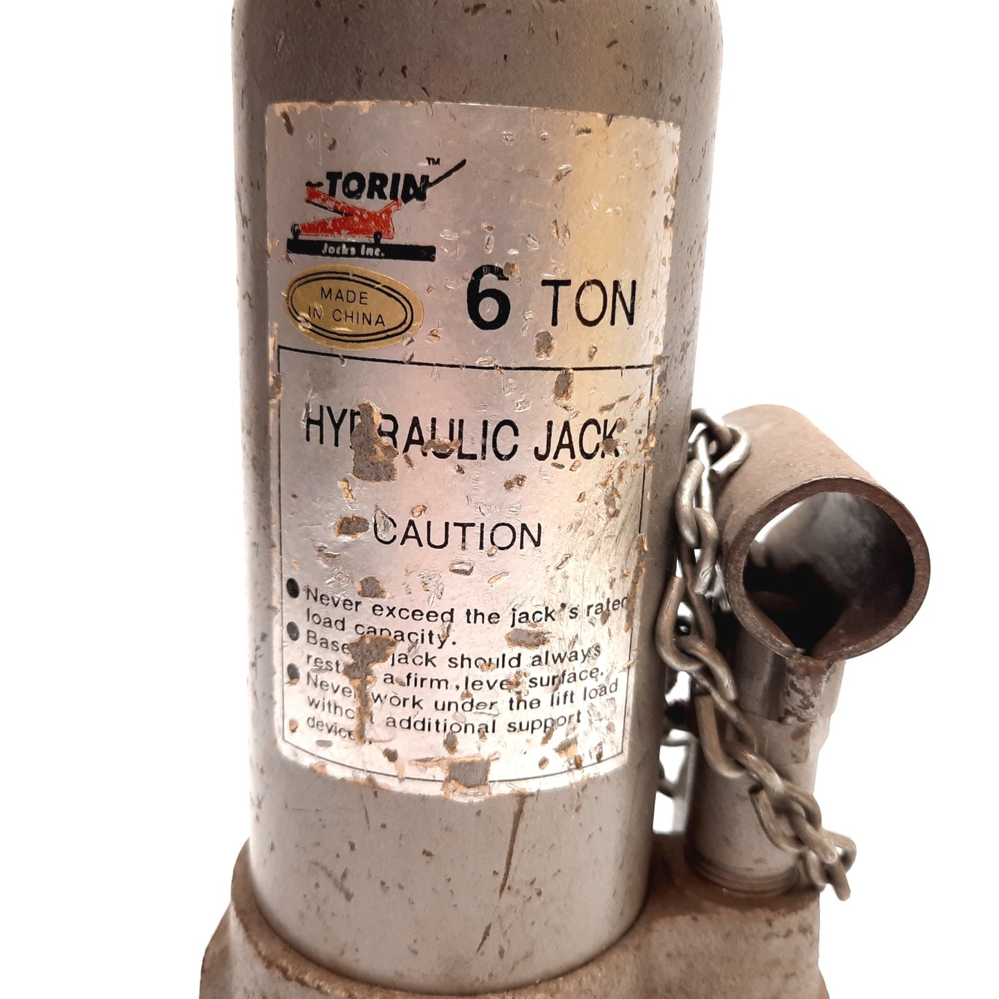 Used Torin Hydraulic Bottle Jack, Capacity: 6 Tons, Stroke: 5", Rod Diameter: 1.25"