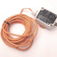 Used Wenglor A232 Adapterbox For RS-232 Connection w/ 16 Ft 4-Pin Cable, Din Mount