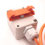 Used Wenglor A232 Adapterbox For RS-232 Connection w/ 16 Ft 4-Pin Cable, Din Mount