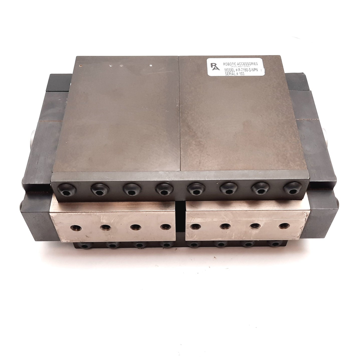 Used RA P-7150-S-NPN Box Slide Parallel Gripper, Stroke 2.5", Ports 3/8" NPT, 250psi