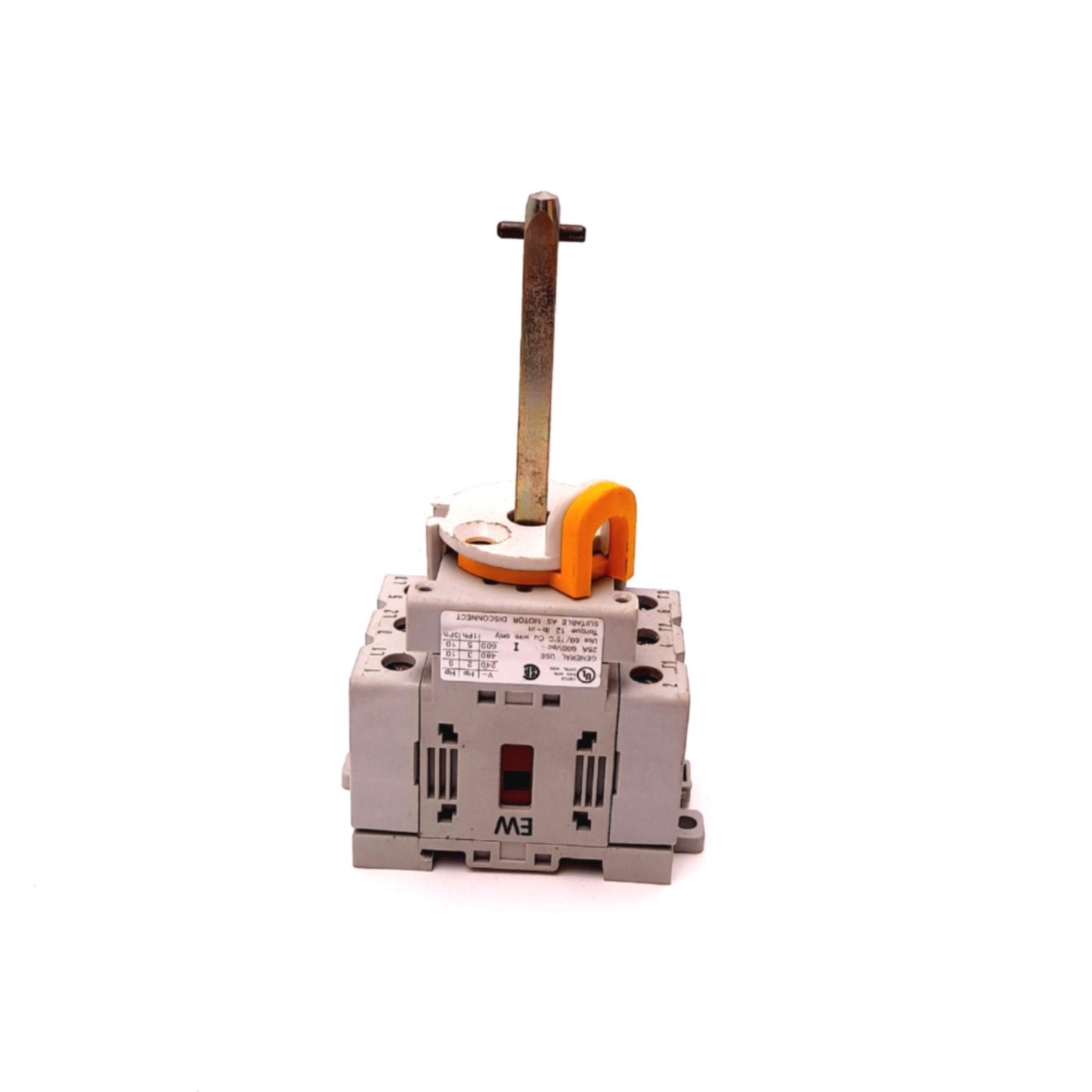 Used Allen Bradley 194E-A25-1753 Ser B Disconnect Switch 3-Pole 600VAC 25A 2" Shaft