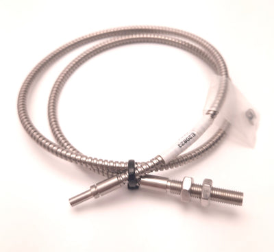 New – Open box IFM E20823 Fiber Optic Through Beam Sensor 3mm Bundle, 32" Length, 5/16x24