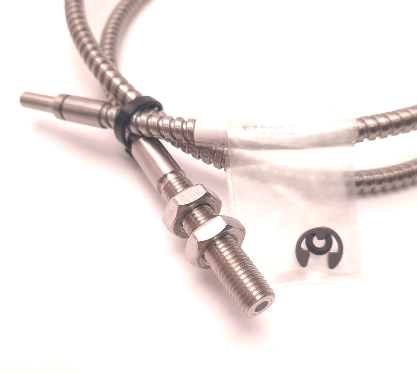 New – Open box IFM E20823 Fiber Optic Through Beam Sensor 3mm Bundle, 32" Length, 5/16x24