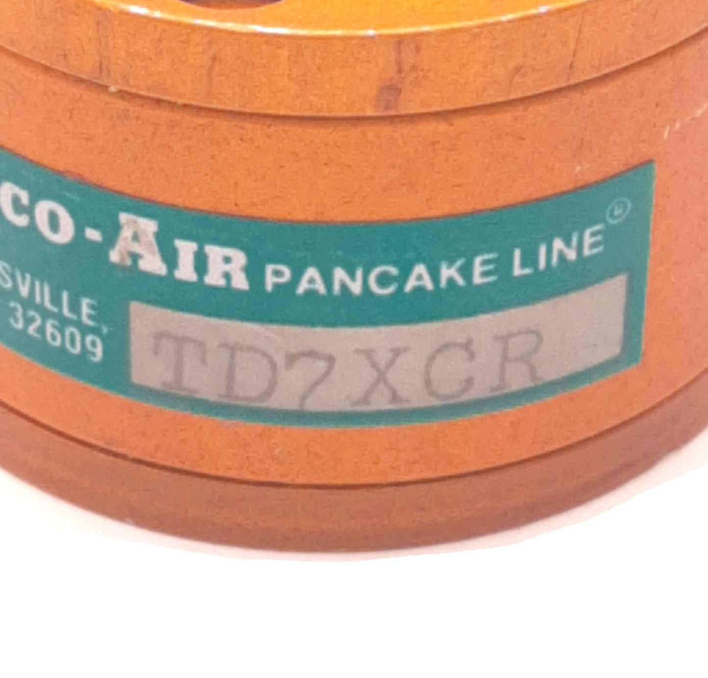Used Fabco Air TD7XCR Pancake Cylinder 1/4" Stroke, 3/4" Bore, Double Acting