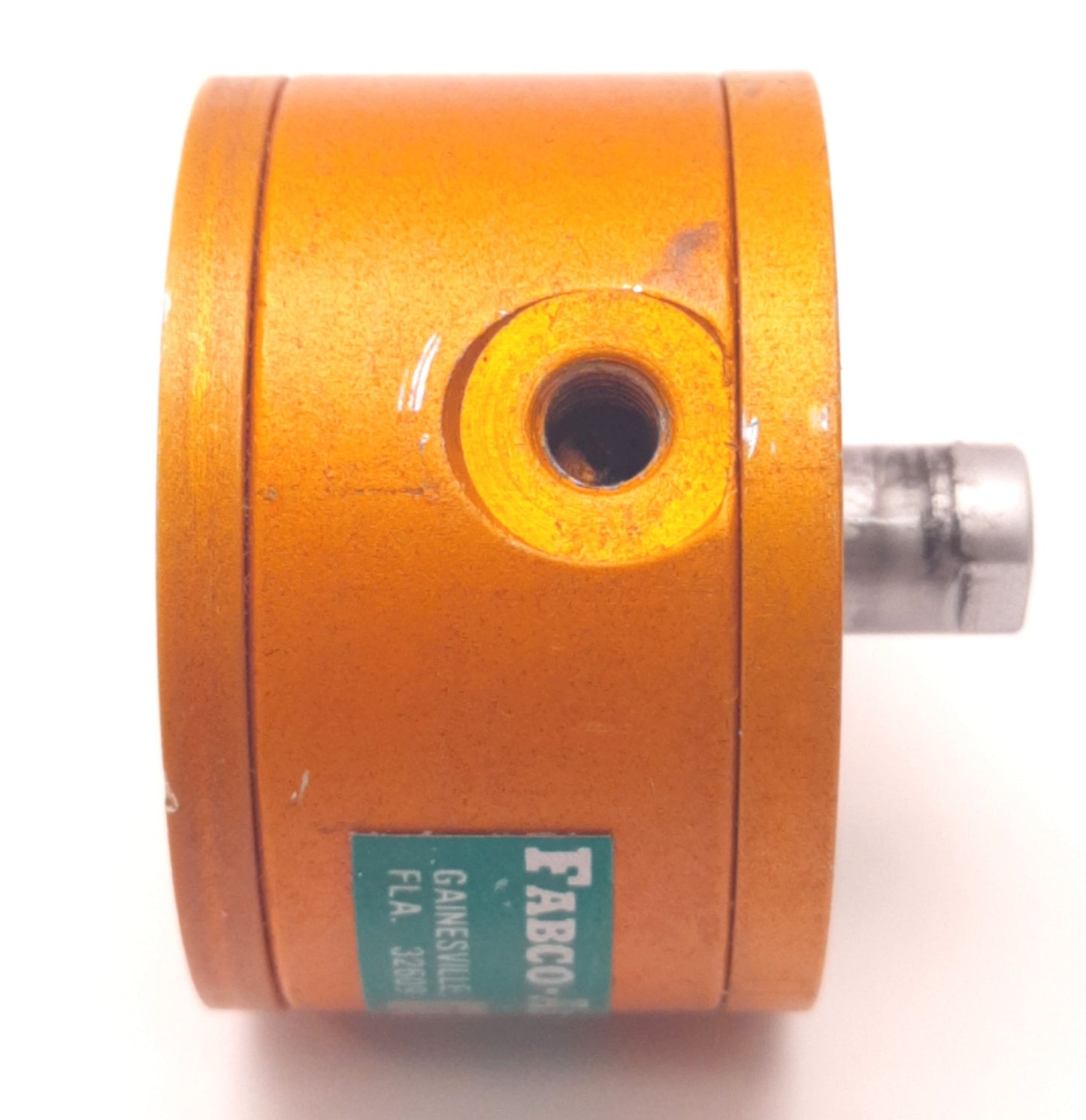 Used Fabco Air TD7XCR Pancake Cylinder 1/4" Stroke, 3/4" Bore, Double Acting