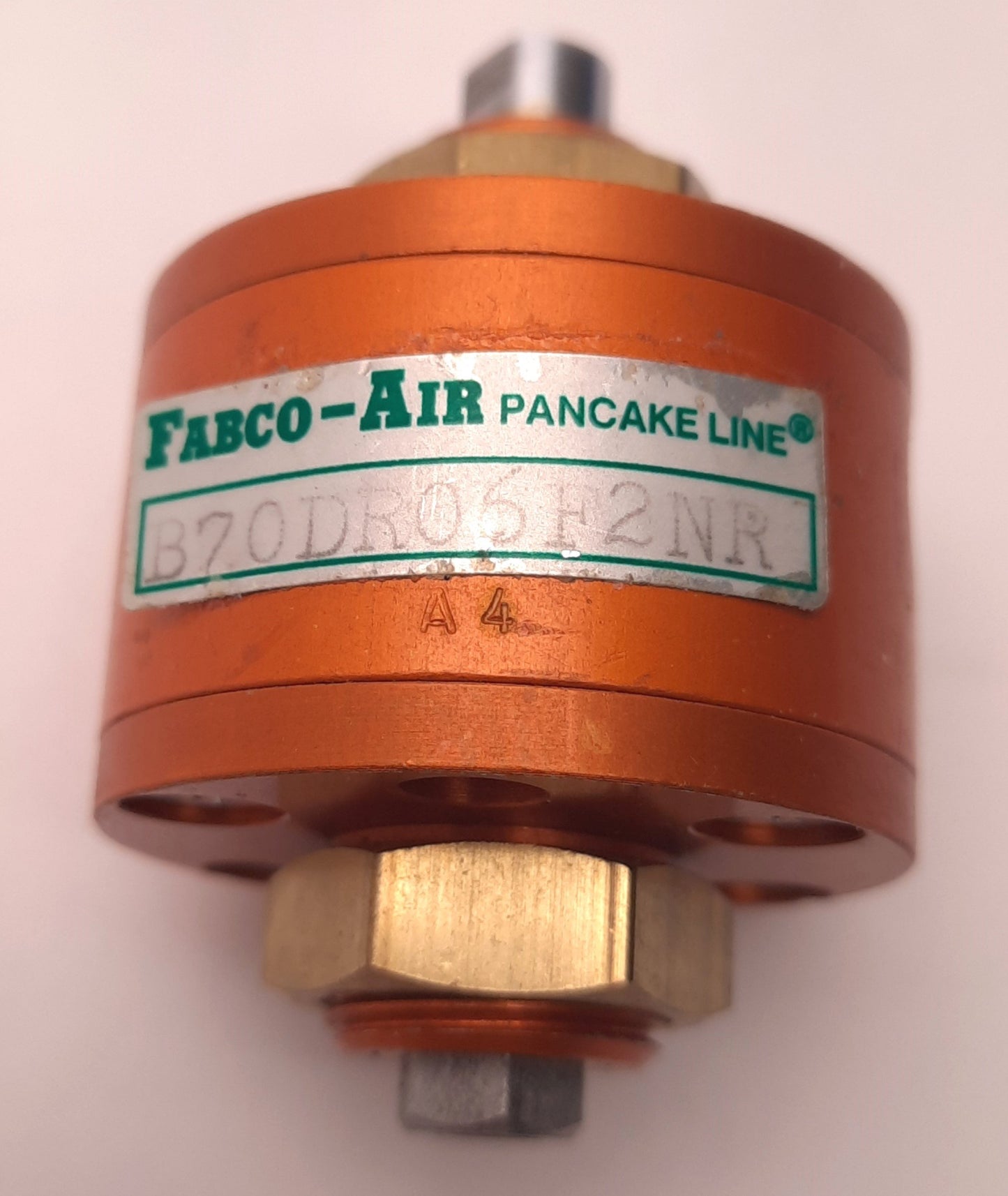 Used Fabco Air B70DR06F2NR Pancake Cylinder 1/8" Stroke, 3/4" Bore, Single Acting
