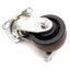 Used SC Swivel Caster, With Brake, Wheel: 4" Diameter x 2" Wide, Plate 3.75" x 4.875"