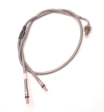 Used Banner BAT23S Fiber Optic Cable Bifurcated 90 Degree 3.2mm Bundle, 3 Ft Length