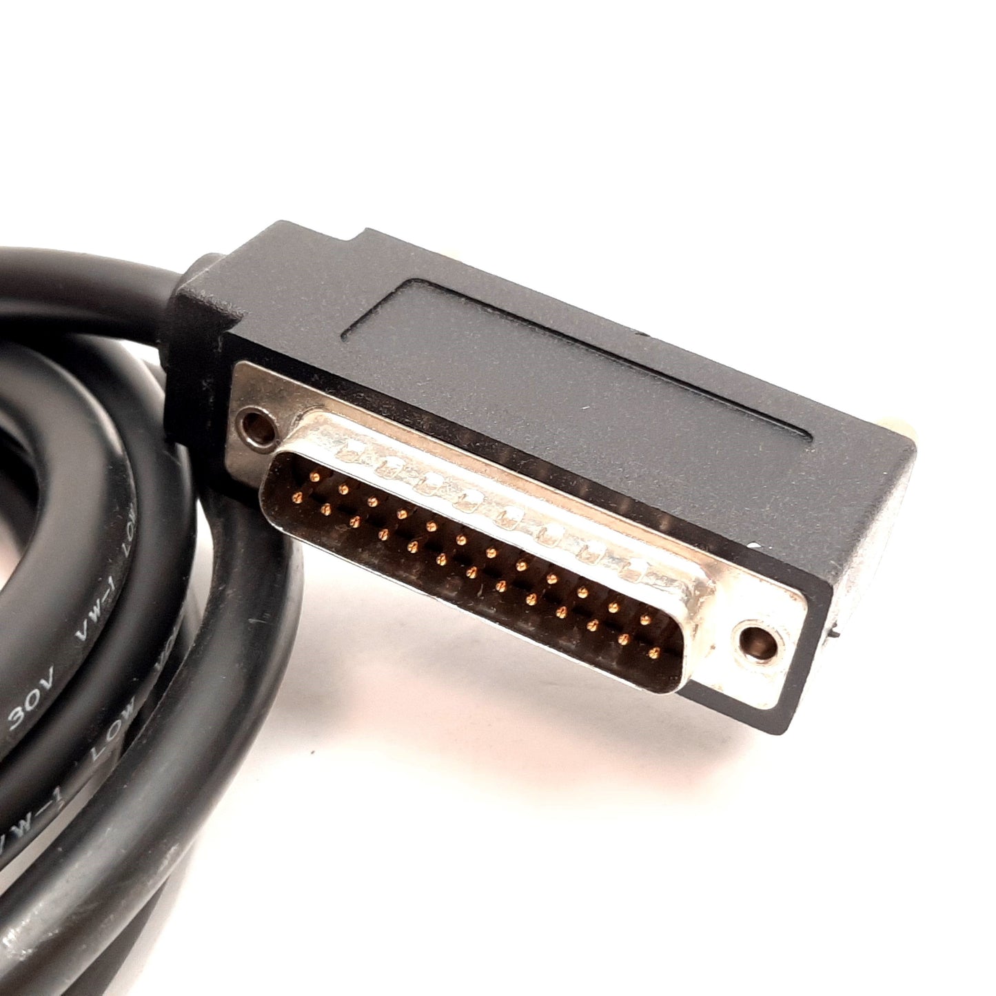 Used GE Fanuc IC693CBL301A Backplane Cable 25-Pin D-Sub Connection, 2m Long