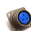 Used Amphenol 97-3102A-16S-5S Panel Mount Connector, 3-Position Solder Type