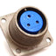 Used Amphenol 97-3102A-16S-5S Panel Mount Connector, 3-Position Solder Type