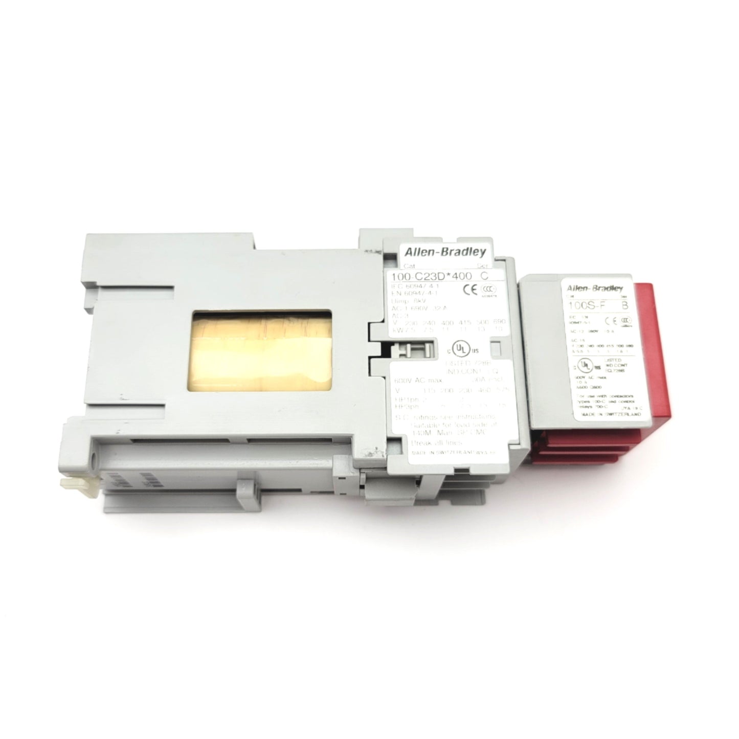 Used Allen Bradley 100S-C23DJ404C Guardmaster IEC Safety Contact 600VAC, Coil: 24VDC