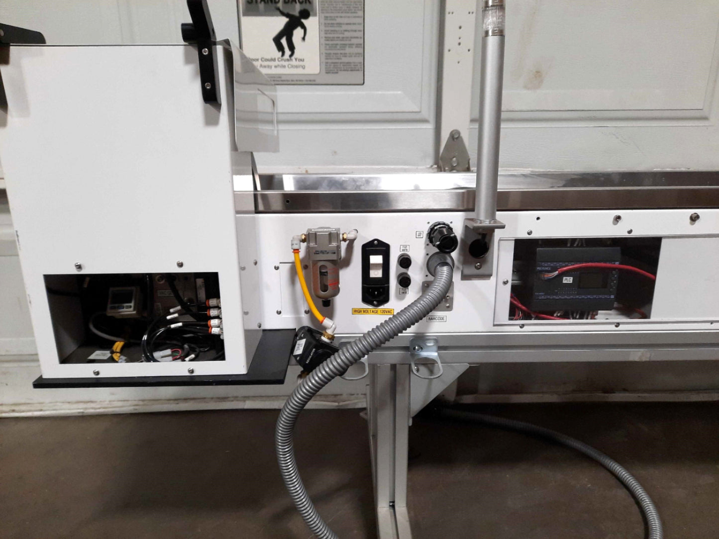 Used  SYNEO Accu-Feed 110 Center Pick Feeder 1Part/2sec 25"/sec 96" Material 120VAC