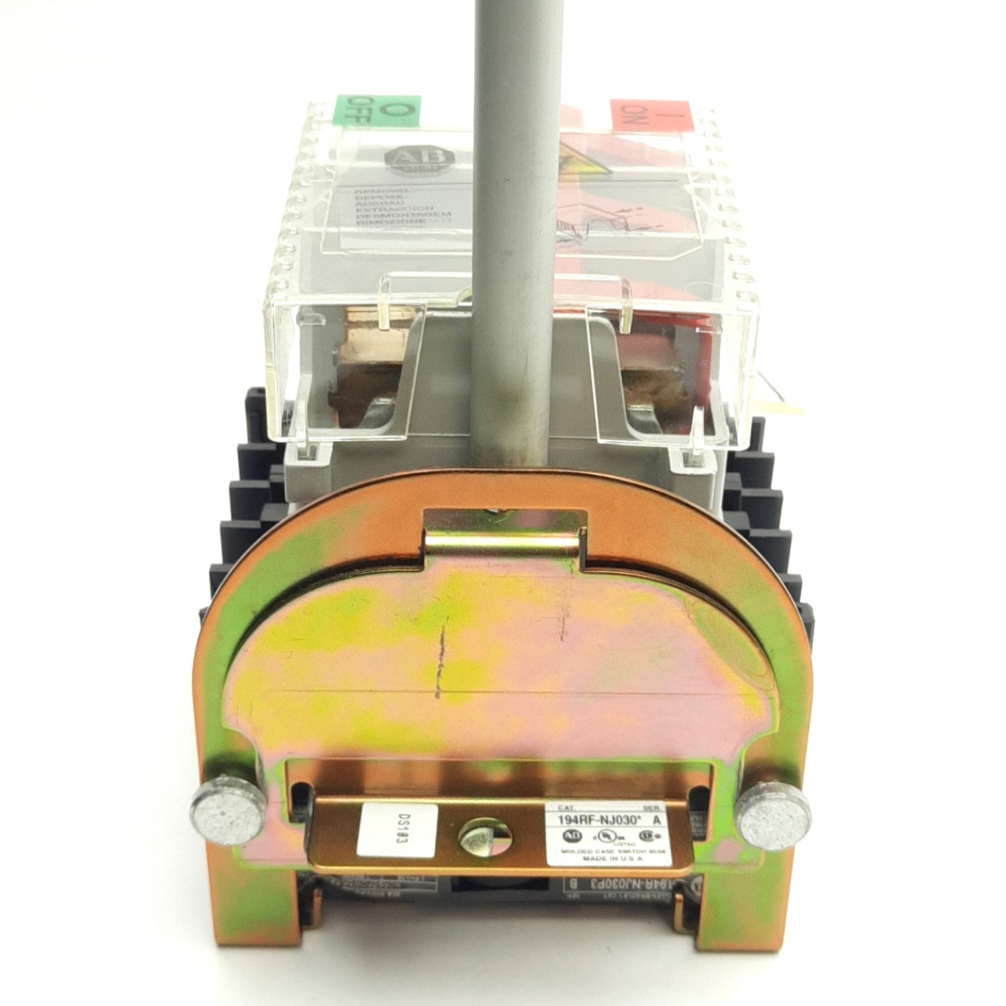 Used Allen Bradley 194R-NJ030P3 Ser B Disconnect Switch, 3-Pole, With Post & Handle