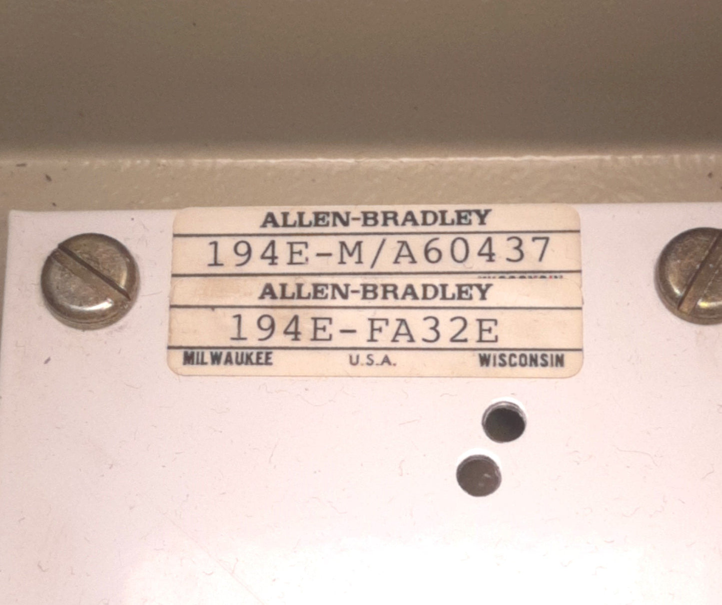Used Allen Bradley 194E-FA Steel Electrical Enclosure 5-1/2" x 5-3/4" x 2-3/4"